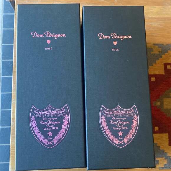 2 Dom Perignon Rose’ Boxes Vintage 2008 $25/each with empty bottles - Picture 1 of 4